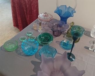 Colored glass Lot