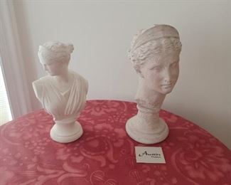 White Plaster Busts