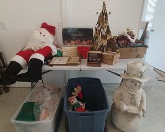 Christmas Santas and Snowmen Lot