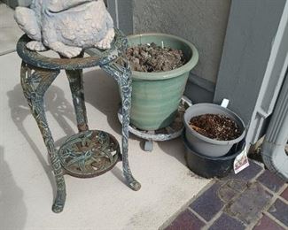 Frog and Planters