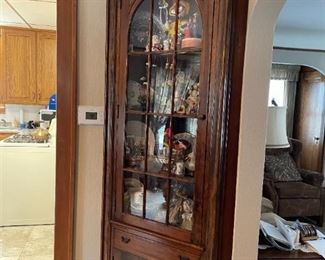 . . . I love this piece!  -- a beautiful corner cabinet stuffed with treasures!