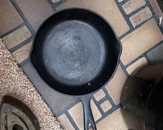. . . a cast iron pan