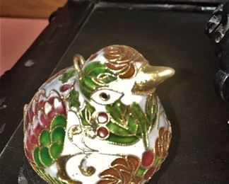  Cloisonné  bird ornament