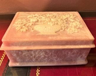 Alabaster trinket box
