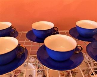 Gold Castle cups and saucers