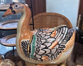 Hand-painted duck