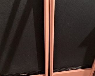 Two large Kenwood speakers