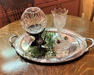 Silver plate tray