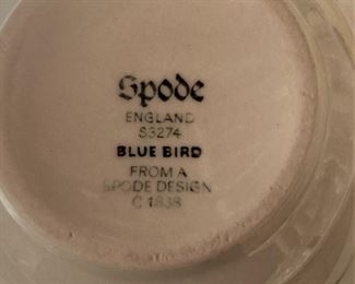 Spode "Blue Bird" from England