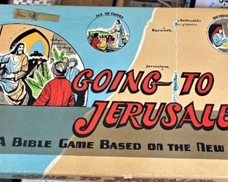 1955 "Going to Jerusalem" - Bible game  by Parker Brothers
