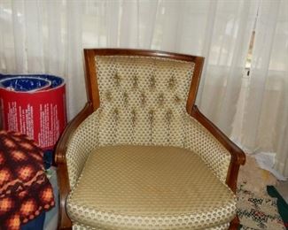 One of a pair of nice chairs