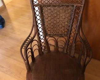 Wicker rocking chair 
