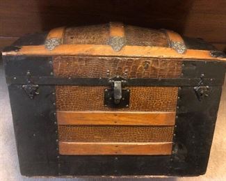 Nice little antique trunk 