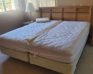 2 Twin Beds with King Size Headboard
