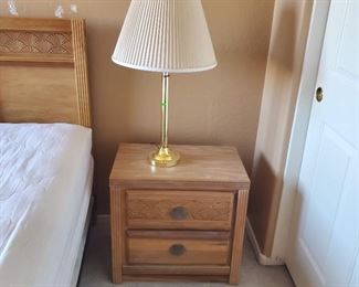 Bedroom Set: King Headboard, 2 Tall Boy Dressers & 2 Nightstands