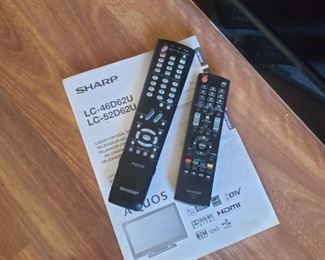 Sharp Liquid Crystal TV Model LC-52D62U