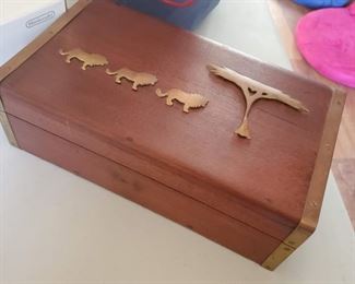 Brass and Wood Box