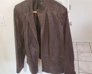 Alfani Women’s 2X Leather Jacket WPL8046