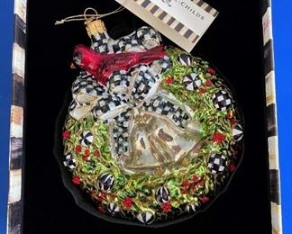 MacKenzie-Childs Christmas ornament (new in box)