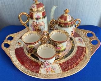 Austrian porcelain tea set