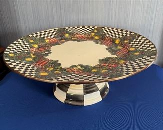 MacKenzie-Childs cake platter