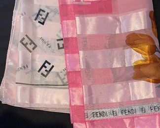 Fendi silk scarves