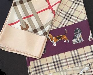 Burberry silk scarves