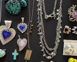 Costume jewelry including Sterling