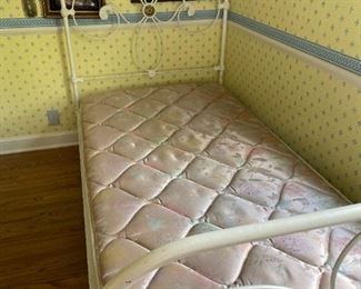 Iron twin bed