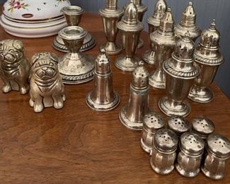 Sterling salt and pepper shakers