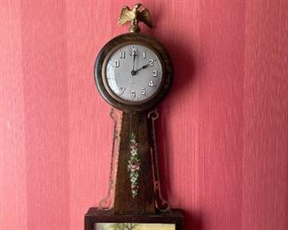 Antique Gilbert banjo style wall clock circa. 1800's