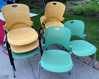 Herman Miller stackable office chairs