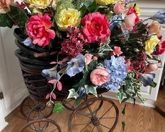Wagon w/flowers