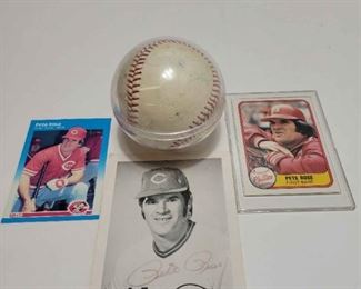 Pete Rose Signed Baseball