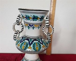 2 Flower Vases, One marked Tunisia