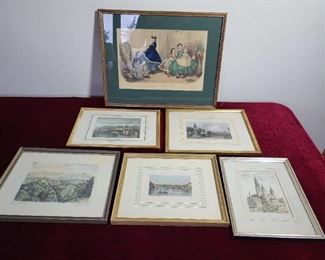 6 Prints of Life in Paris and France