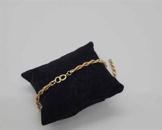 14k Rope Bracelet