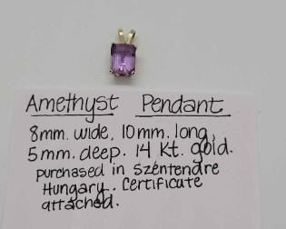 Amethyst Pendant