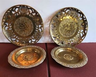 Antique Buddhist Temple Copper Plates