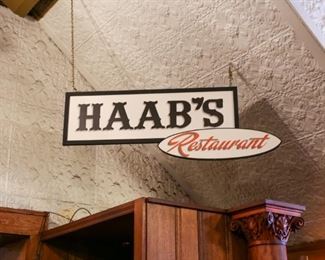 Haab's Restaurant Signage