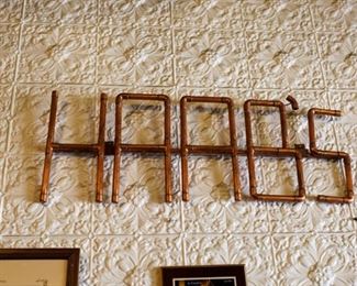 Haab's Restaurant Pipe Signage
