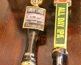 Great Lakes Christmas Ale & All Day IPA Tap Handles