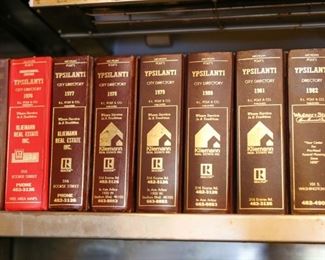 Vintage Ypsilanti and Ann Arbor City Directories