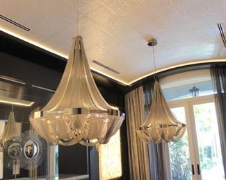 DINING AREA                                                                       TERZANI- G56S                                                                                           2 AVAILABLE    w/2 matching sconces                                             RETAIL $21,260 each 