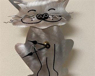 Handcrafted metal clock