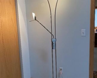 Neat chrome floor lamp