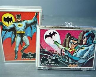 1966 Topps Batman Black Bat Series Trading Cards, Qty 63, Includes 9 Duplicates