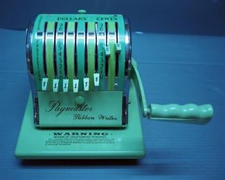 1950s The Paymaster Ribbon Writer Series 8000, Includes Cover