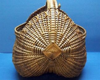 Woven Handled Baskets, Qty 3