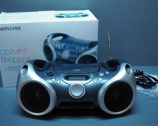 Memorex CD/MP3 Portable Boombox, Model MP3142, With Original Box